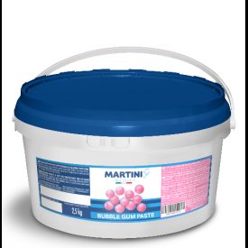 PASTA BUBBLEGUM - MARTINI LINEA GELATO Martini Gelato | secchielli da 2,5 kg. | Pasta dal colore rosa non troppo intenso, per un