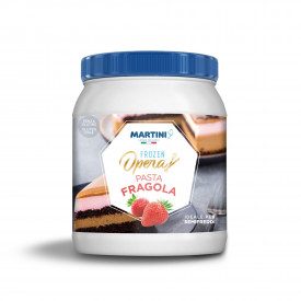 PASTA SEMIFREDDO FRAGOLA FROZEN OPERA - MARTINI LINEA GELATO Martini Gelato | secchiello da 1,5 kg. | Pasta al gusto di fragola,