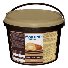 CREMA SPALMABILE BIANCA - MARTINI LINEA GELATO Martini Gelato | secchiello da 13 kg. | Crema splamabile da farcitura e copertura