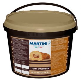 CREMA SPALMABILE NOCCIOLA 13 Kg - MARTINI LINEA GELATO Martini Gelato | secchiello da 13 kg. | Crema splamabile da farcitura e a