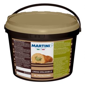 CREMA SPALMABILE PISTACCHIO - MARTINI LINEA GELATO Martini Gelato | secchiello da 5 kg. | Crema splamabile da farcitura e aromat