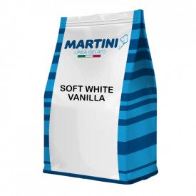 Martini Linea Gelato | BASE SOFT WHITE VANILLA - MARTINI LINEA GELATO | busta da 2 kg. | Base Soft White Vanilla è una base comp