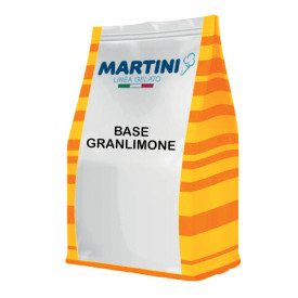 BASE GRANLIMONE SORBETTO AL LIMONE - MARTINI LINEA GELATO Martini Gelato | sacchetti da 1,25 kg. | Base completa per preparare, 