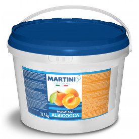 PASSATA DI ALBICOCCA - MARTINI LINEA GELATO Martini Gelato | secchiello da 12,5 kg. | Passata di albicocca per farcitura e decor