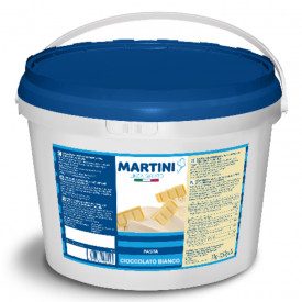 WHITE CHOCOLATE PASTE - MARTINI LINEA GELATO | Martini Gelato | Certifications: gluten free, hydrogenated fat free; Pack: bucket