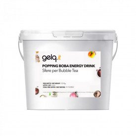 POPPING BOBA - ENERGY DRINK - BUBBLE TEA PEARLS | Gelq Ingredients | Certifications: gluten free; Pack: buckets of 3.5 kg.; Prod