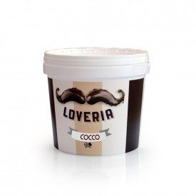 LOVERIA COCONUT - 5,5 Kg. CREMINO ICE CREAM - LEAGEL | Leagel | bucket of 5,5 kg. | Delicious cream for artisanal gelato with a 