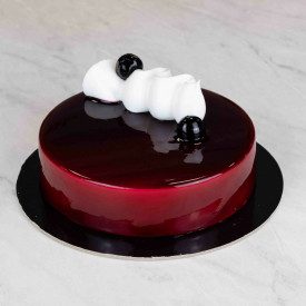 BLACK CHERRY MIRROR GLAZE FOR CAKES - LEAGEL | jar of 1,5 kg. | Glazing for semifreddos and ice cream cakes with a semi-transpar