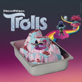 TROLLS ICE CREAM KIT FOR KIDS - LEAGEL |  | Easy Trolls complete basic kit with cream and raspberry flavour, Stickaway® Trolls -