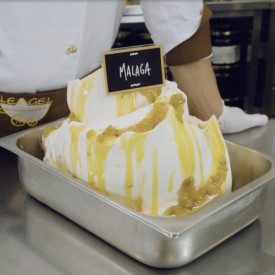 MALAGA PASTA SULTANO D'ORO SENZA ALCOOL - LEAGEL | secchiello da 3,5 kg. | Pasta per realizzare il classico gelato Malaga con uv