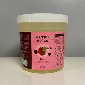 BOBA - GUSTO LITCHI - PERLINE PER BUBBLE TEA - 1,3 Kg. | Seng | Certificazioni: senza glutine, vegan, senza grassi idrogenati; C
