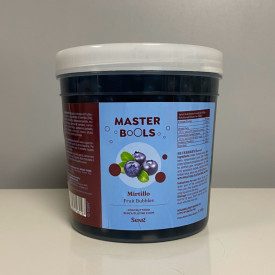 BOBA - GUSTO MIRTILLO - PERLINE PER BUBBLE TEA - 1,3 Kg. | Seng | Certificazioni: senza glutine, vegan, senza grassi idrogenati;