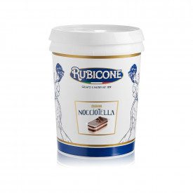 Buy CREMINO NOCCIOTELLA Rubicone | box of 10 kg. - 2 buckets of 5 kg. | Chocolate-hazelnut smooth cream that remain perfectly sp