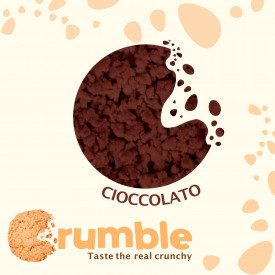 Buy CRUMBLE CHOCO GLUTEN FREE Rubicone | box of 8 kg. - 2 buckets of 4 kg. | Crispy cocoa cookie crumble to create layers of che