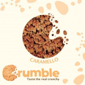 CREAMY CARAMEL CRUMBLE | Rubicone | Certifications: gluten free; Pack: box of 8 kg. - 2 buckets of 4 kg.; Product family: crumbl