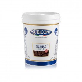 Buy COFFE CRUMBLE Rubicone | box of 8 kg. - 2 buckets of 4 kg. | Crispy butter cookie crumble coffee flavored to create layers o