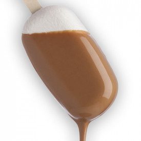 Buy SALTED CARAMEL COATING Rubicone | box of 6 kg. - 4 buckets of 1,5 kg. | Fluid chocolate coating for covering Gelato Sticks. 