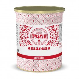 Acquista VARIEGATO AMARENA - 3 Kg. Toschi Vignola | 1 latta da 3 kg. | Crema di amarene con amarene in pezzi. Una specialità Tos
