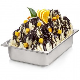 Buy online ORANGE CAKE PASTE Rubicone | box of 6 kg.-2 buckets of 3 kg. | Orange Cake is a gelato paste to add to the white base