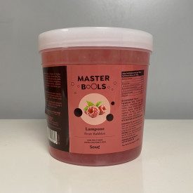 BOBA - GUSTO LAMPONE - PERLINE PER BUBBLE TEA - 1,3 Kg. | Seng | Certificazioni: senza glutine, vegan, senza grassi idrogenati; 