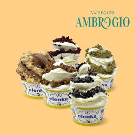 AMBROGIO CLASSICO VARIEGATO ELENKA - BASE WAFER | Elenka | Confezione: lattine da 2,5 kg.; Tipo di prodotto: variegati creme e c