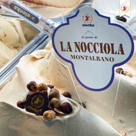 MONTALBANO HAZELNUT PASTE ELENKA | Elenka | Pack: bucket of 5.5 kg.; Product family: nut pastes | Pure hazelnut paste, prepared 