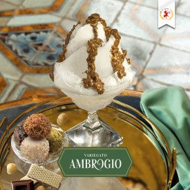 CREMROSCE' VARIEGATO FANTA AMBROGIO ELENKA - BASE WAFER | Elenka | lattine da 2,5 kg. | Croccante variegato al cioccolato al lat