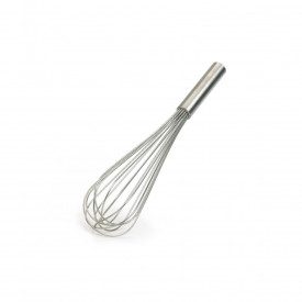 Buy STAINLESS STEEL WHISK 16 WIRE CM. 25 FOR ICE CREAM SHOP | Professional Stainless steel whisk 16 stands. Size: 25 cm.