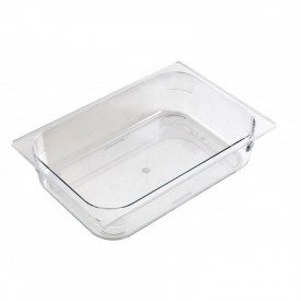 POLYCARBONATE ICE CREAM CONTAINER CM. 36x25x8 H. | Gelq Accessories | single piece | Transparent polycarbonate ice cream tray. S