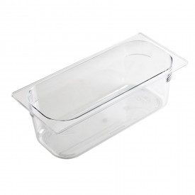 Buy POLYCARBONATE ICE CREAM CONTAINER CM. 36x16.5x12 H. FOR ICE CREAM SHOP | Transparent polycarbonate ice cream tray. Size: cm.