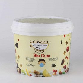 Buy BLUE GUM PASTE | Leagel | bucket of 3,5 kg. | BUBBLE GUM flavor concentrated ice cream paste, blue color.