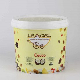 COCONUT PASTE | Leagel | bucket of 3,5 kg. | Coconut ice cream paste (puree). Certifications: gluten free; Pack: bucket of 3,5 k