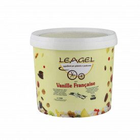 Acquista PASTA VANILLE FRANCAISE | Leagel | secchiello da 3,5 kg. | Pasta vaniglia bianca senza aromi, senza coloranti, ricca di