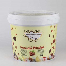 PRINCE HAZELNUT PASTE | Leagel | bucket of 5 kg. | Pure italian hazelnut ice cream paste. Medium roasting. Certifications: glute