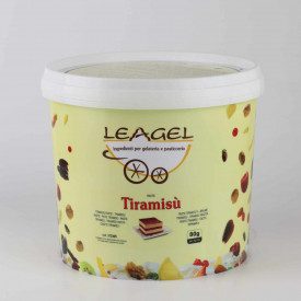 PASTA TIRAMISU' SENZA ALCOOL - LEAGEL | secchiello da 3,5 kg. | Pasta al gusto di Tiramisù. 100% senza alcool.