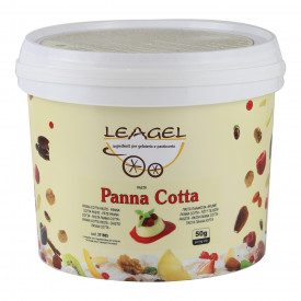 PANNA COTTA PASTE | Leagel | bucket of 3,5 kg. | Panna cotta flavored ice cream paste. Certifications: gluten free; Pack: bucket