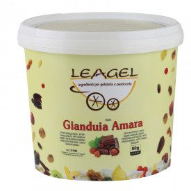 Buy GIANDUIA BITTER PASTE | Leagel | bucket of 3,5 kg. | Cocoa and hazelnuts paste for bitter gianduia gelato.