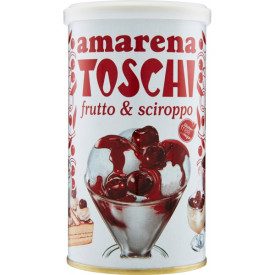 TOSCHI AMARENA - CAN 400g | Toschi Vignola | can of 400 gr | Toschi candied Amarena cherries in syrup in a 400 g can.