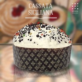 CASSATA SICILIANA PANETTONE ARTIGIANALE DON NINO Nino Total Food | panettone da 1 kg. | Panettone artigianale CASSATA SICILIANA 