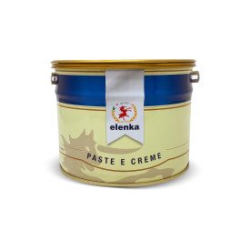 PASTA DICS BIANCO - BACIO BIANCO Elenka | secchiello da 2,5 kg. | Pasta bacio bianco, cioccolato bianco e nocciole. Confezione: 