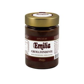 CREMA EMILIA 350 Gr. FONDENTE EXTRA ZAINI | Zaini  | vasetto da 350 gr | Crema Fondente Extra Zaini 22% di cacao, vasetto in vet