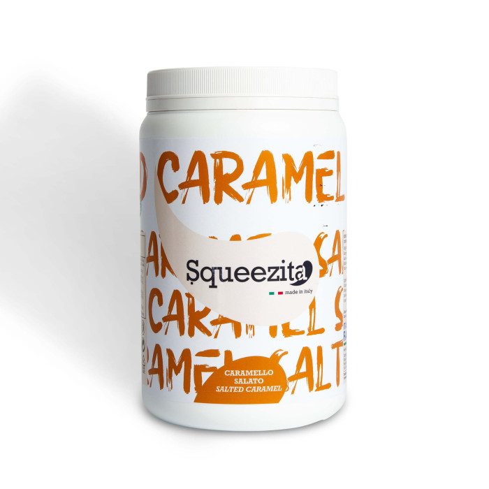 SALTED CARAMEL CREAM FILLING SPREAD SQUEEZITA - 2 Kg. | Techfood | Certifications: gluten free, palm oil free; Pack: jar of 2 kg SALTED CARAMEL CREAM FILLING SPREAD SQUEEZITA - 2 Kg. | Techfood | Certifications: gluten free, palm oil free; Pack: jar of 2 kg
