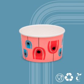 ZEN 160 CC - 1000 PCS. - BIO ICE CREAM CUP - DOMOGEL | Domogel | box of 1000 pcs. | 160 cc ice cream cup made from cardboard and