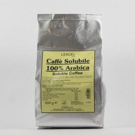 CAFFé SOLUBILE 100% ARABICA - 0,5 KG. LEAGEL | sacchetto da 0,5 kg. | Perfetto per preparare un gustoso gelato al caffè tradizio