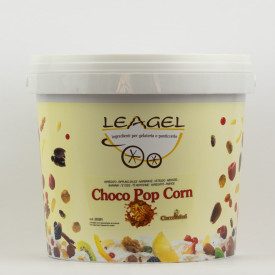 VARIEGATO CHOCO POP CORN - 4 KG. CARAMELLO E POPCORN LEAGEL | Leagel | secchiello da 4 kg. | Un variegato goloso e ricco a base 