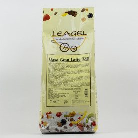 GRAN LATTE 330 - 2 KG. - LEAGEL ICE CREAM BASE | Leagel | bag of 2 kg. | The ideal base for those seeking a complete and easy-to