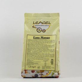 EASY MANGO - 1,25 KG. - BASE GELATO AL MANGO LEAGEL | sacchetto da 1,25 kg. | Prodotto in polvere pronto all’uso per realizzare 
