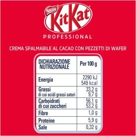 KITKAT 3 KG CREMA SPALMABILE PER FARCITURA | Nestlé |  8000300416732 | secchiello da 3 kg | La crema spalmabile KitKat® 3kg, con