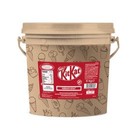 KITKAT KIT GELATO PASTA E VARIEGATO 4+6 KG Nestlé | kit da 2 secchielli 4 + 6 kg. | Pasta e variegato KitKat per ricreare l'orig
