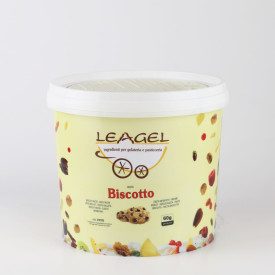 PASTA BISCOTTO | Leagel | secchiello da 3,5 kg. | Pasta concentrata al gusto di BISCOTTO Certificazioni: senza glutine; Confezio